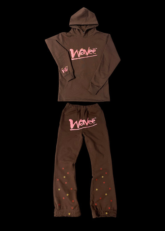 WAVEË Brown & Pink Spider Vol.2 Sweat Suit